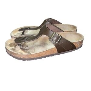 Birkenstock Gizeh Oiled‎ Leather Sandals Women’s Size 8